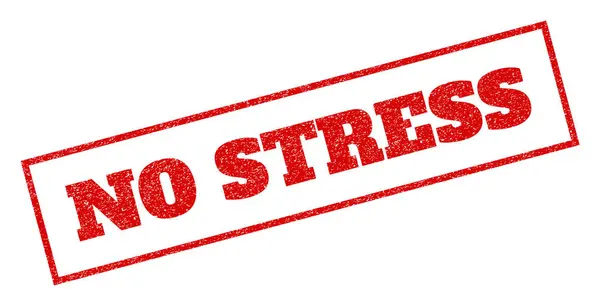 Geen Stress Rubberstempel — Stockvector