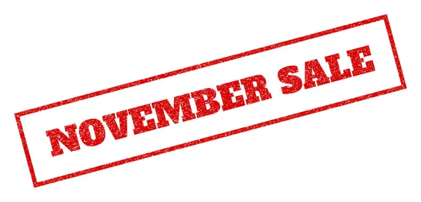 November verkoop Rubberstempel — Stockvector