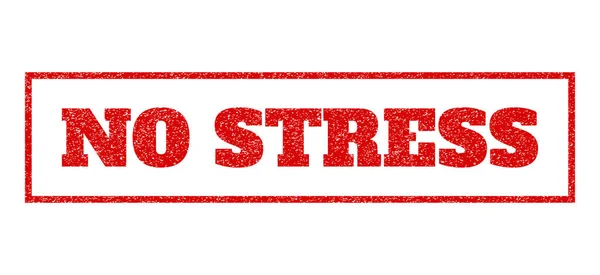 Geen Stress Rubberstempel — Stockvector