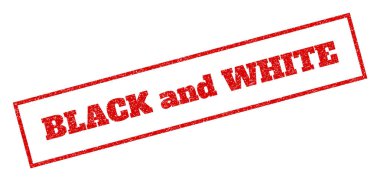 Siyah ve beyaz lastik damgası