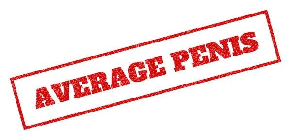 Average Penis Rubber Stamp — Stockvector