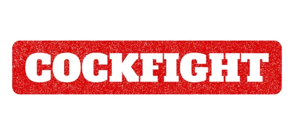 Cockfight Timbro di gomma — Vettoriale Stock
