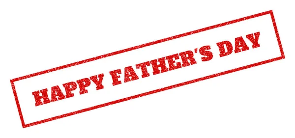 Happy Fathers Day Timbre en caoutchouc — Image vectorielle