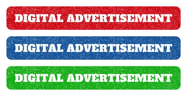 Anúncio digital Selos de borracha —  Vetores de Stock