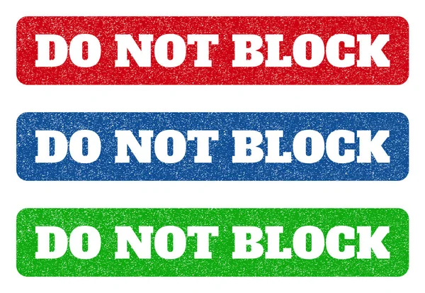 Blockera inte stämplar — Stock vektor