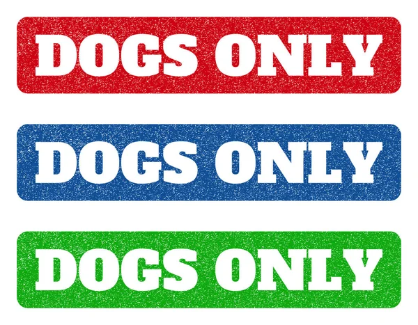 Каучуковые марки только для собак — стоковый вектор