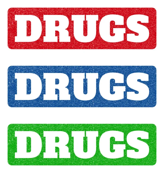 Uyuşturucu lastik pullar — Stok Vektör