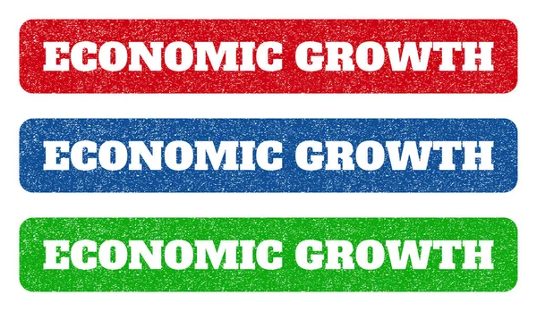 Carimbos de borracha de crescimento econômico —  Vetores de Stock