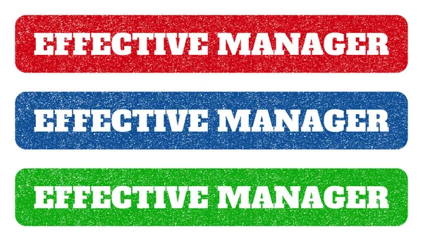 Effectieve Manager stempels — Stockvector