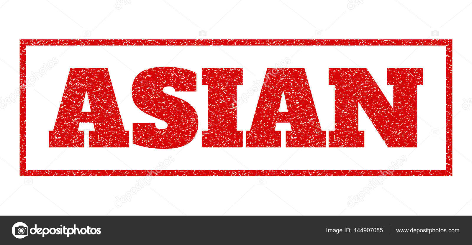 Asian rubber stamp Chubby in bed