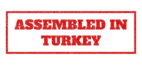 Montado na Turquia Carimbo de borracha —  Vetores de Stock