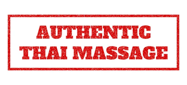 Autentisk thailändsk Massage gummistämpel — Stock vektor