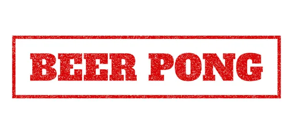 Beer Pong gummistämpel — Stock vektor