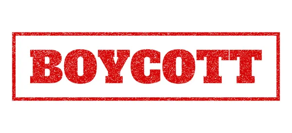 Boycott Timbre en caoutchouc — Image vectorielle