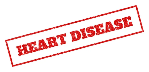 Резиновая печать болезни сердца — стоковый вектор