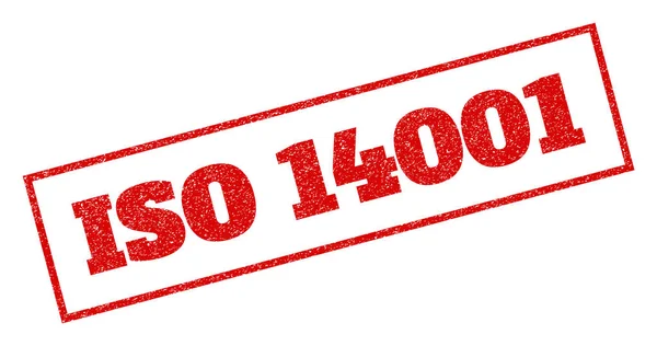ISO 14001 gummistämpel — Stock vektor