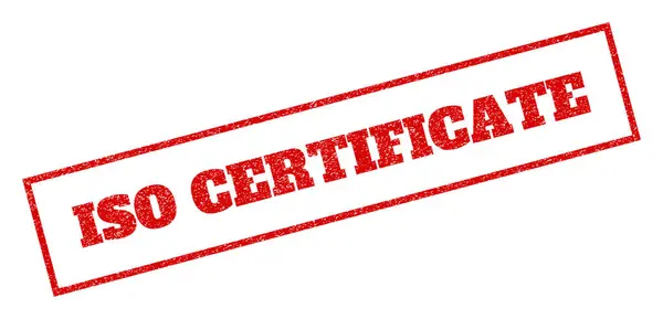 ISO certificaten Rubberstempel — Stockvector