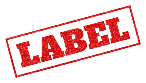 Label Rubber Stamp címke — Stock Vector