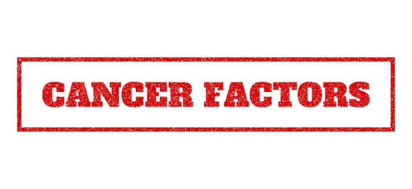 Cancer czynniki pieczątka — Wektor stockowy