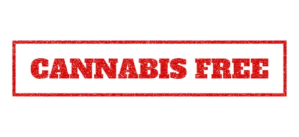 Cannabis-freie Gummimarke — Stockvektor