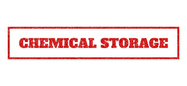 Sello de goma de almacenamiento químico — Vector de stock