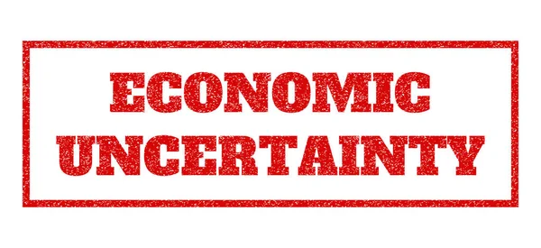 ECONOMIC UNCERTAINTY Гумовий штамп — стоковий вектор