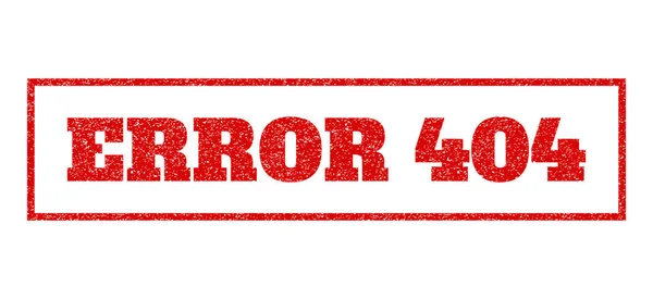 Erro 404 Carimbo de borracha — Vetor de Stock