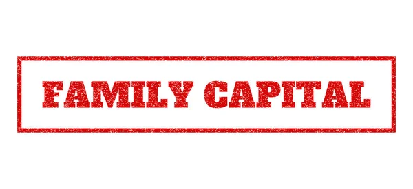 Selo de borracha de capital familiar — Vetor de Stock