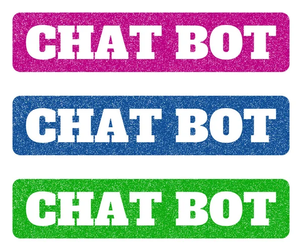 Chat Bot gumová razítka — Stockový vektor