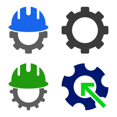 Geliştirme dişli Icon Set