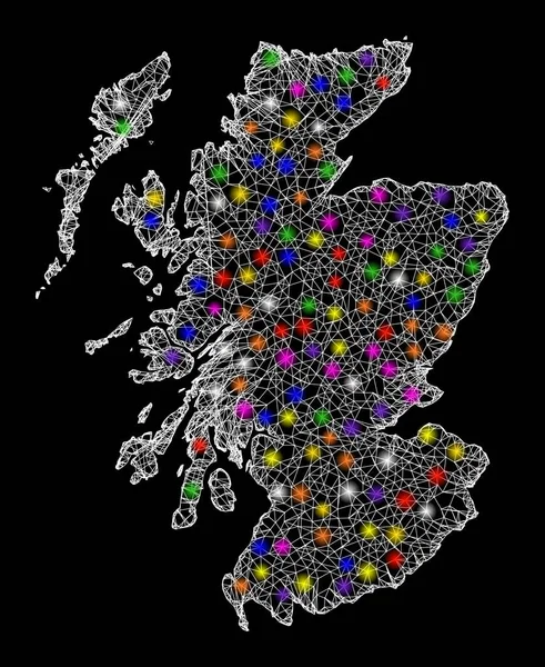 İskoçya 'nın Parlak Işıklı Leke Haritası