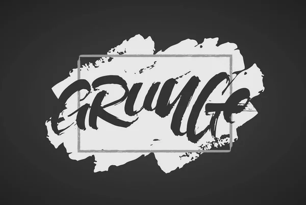 Vectorillustratie. Vintage hand afdruk van Grunge belettering. — Stockvector