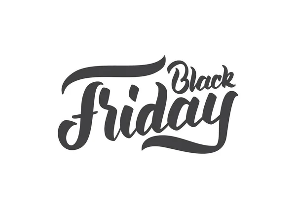 Vector Lettrage manuscrit du Black Friday. Typographie design de l'offre spéciale — Image vectorielle