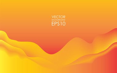 Dalgalı dinamik arka plan. Turuncu kapak