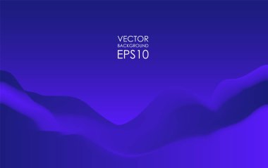 Dalgalı dinamik arka plan. Mavi kapak