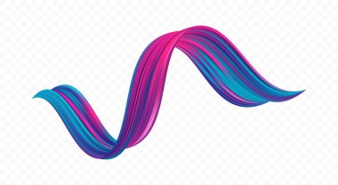 Çarpık renkli sıvı akış şekli. Akrilik boya lekesi. Modern tasarım