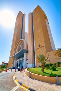 Tripoli, Libya/Ağustos 04,2009: Corinthia Bab Afrika otel Trablus Libya