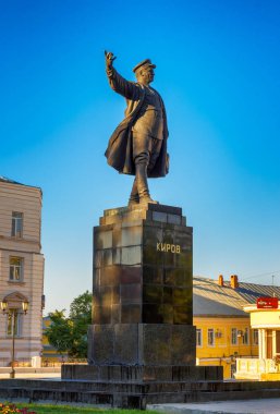 Astrakhan, Rusya Federasyonu-Eylül 17,2016: Anıt, Kirov şehir merkezinde