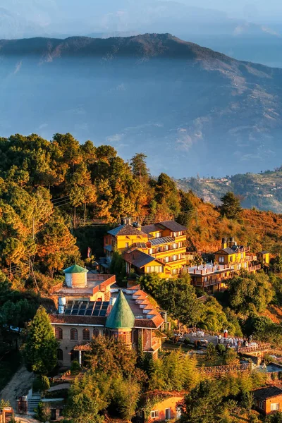 De mini hotel in de uitlopers van de Himalaya — Stockfoto