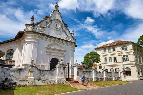 Galle, Sri-Lanka/Ocak 30,2017: Hollanda Reform Kilisesi kale