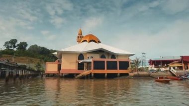 Bandar Seri Begawan, Brunei Sultanlığı-Mart 31,2017: Köyün su sermaye görünüm