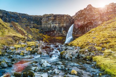 Küçük şelale ve bir dağ dere