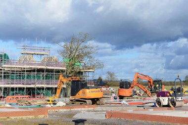 Wiltshire Köyü sitesi yapı üzerinde çalışmak