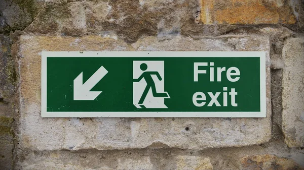 Generic Fire Exit Sign — Stock Photo, Image