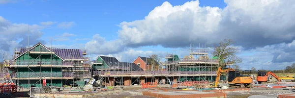 Trabajos en obra en el pueblo de Wiltshire — Foto de Stock