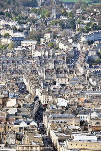 Vista Aérea Somerset City Bath Inglaterra Ciudad Patrimonio Humanidad Una —  Fotos de Stock