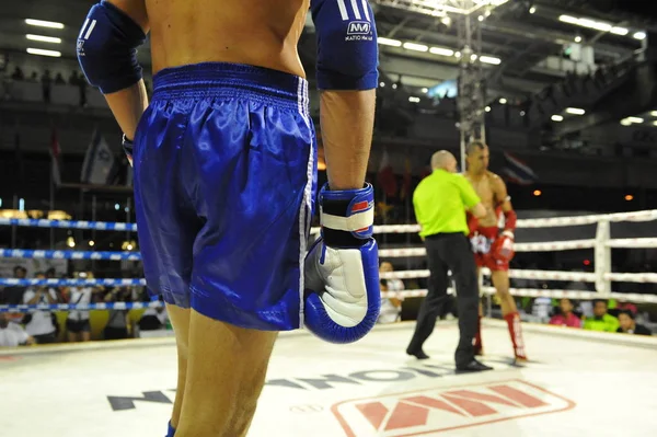 Bangkok Thailand November 2012 Amateur Thai Kickboxing Match Mbk Fight — Stock Photo, Image