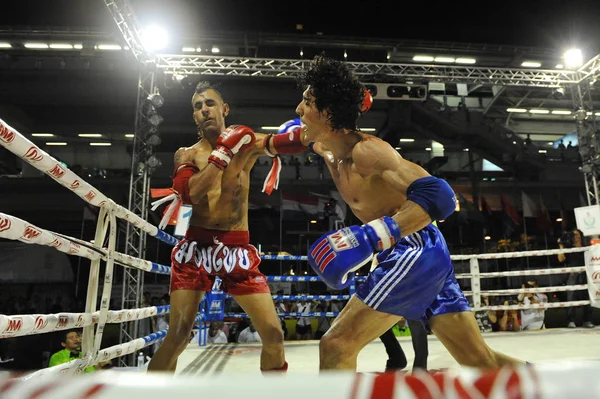 Bangkok Thailand Nvember 2012 Dappere Mannen Gevechten Bij Amateur Thaise — Stockfoto