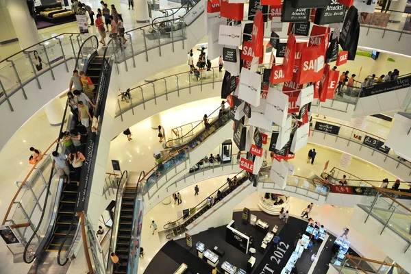Bangkok Enero Vista General Del Interior Del Centro Comercial Gateway —  Fotos de Stock