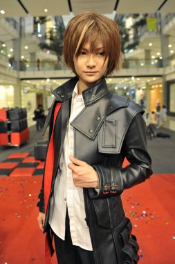 Bangkok, Tayland - Temmuz 22: Grand Cosplay olay Orta Dünya deposundaki katılan tanımlanamayan genç adam.